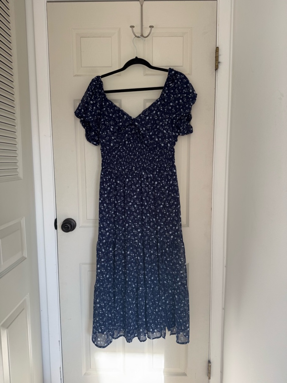 Navy Blue Floral Dress Altar’d State - Picture 3 of 6